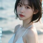 黒髪アイドルと水着デート(妄想ふぇてぃっしゅ) [d_488390]