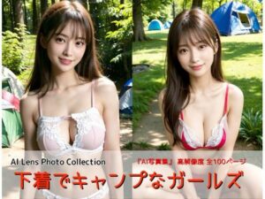 下着でキャンプなガールズ(AIれんず) [d_489376]