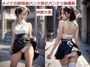 メイドの路地裏パンツ見せパンチラ画像集(榊原大造) [d_489686]