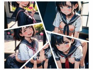 AI春画  セーラー服美少女(牛さんブックマーク) [d_490010]