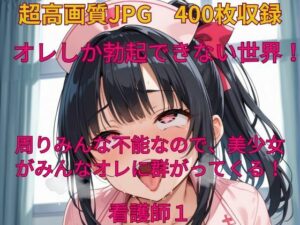 オレしか勃起できない世界！ 周りみんな不能なので、美少女がみんなオレに群がってくる！看護師1(みやふじ屋) [d_493814]