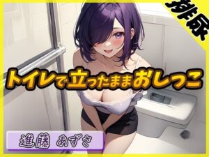 【排尿音】実演可能な同人声優進藤あずさ「トイレで立ったままおしっこ」【進藤あずさ】(G-Sound) [d_498963]