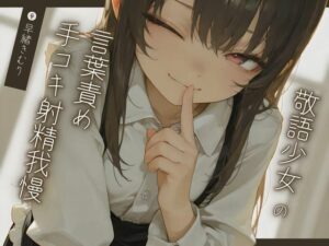 敬語少女の言葉責め手コキ射精我慢〜気持ちよくなっちゃだーめ♪〜【KU100】(いたずらえっち 〜性癖よ恍惚なれ〜) [d_501738]