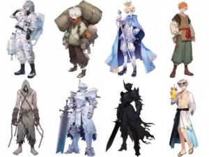 【男キャラ全身立ち絵ジョブ別4】著作権フリーの高解像度素材（100枚）(Game Material Store) [d_275043]