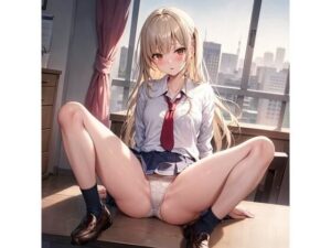 開脚する制服少女412人(AI創造美女) [d_359112]