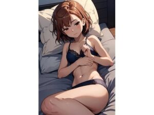 御坂〇琴  ネイビー下着と睡眠（60枚）(ひぐまアート) [d_491452]