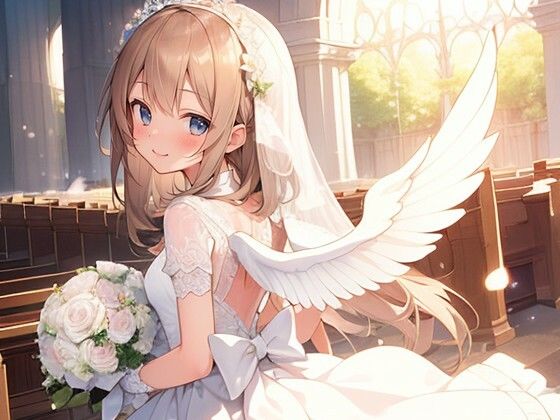 ウエディングドレス風天使さん(ほげふが) [d_493217]