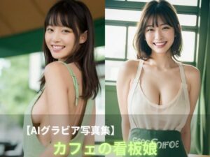 カフェの看板娘(AI Glamour Studio) [d_494565]