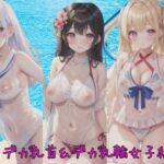 超スケスケど変態競泳水着女が集う我が町自慢の観光市民プールデカ乳首＆デカ乳輪女子編(てんぱい) [d_495290]