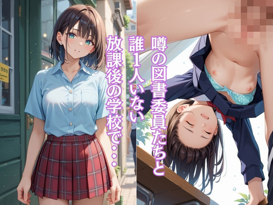 噂の図書委員たちと 誰1人いない 放課後の学校で・・・(おぎしょー) [d_495962]