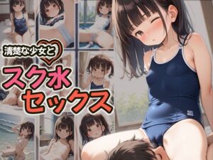 清楚な少女とスク水セックス(かれんはロリっ子) [d_502141]