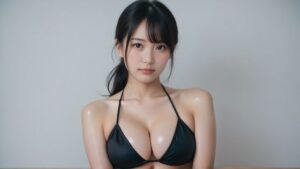 藤崎ゆい『Black Bikini・黄金ボディ』(ぷるん) [d_502843]