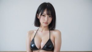藤崎ゆい『Black Bikini・アイドル気分』(ぷるん) [d_502844]