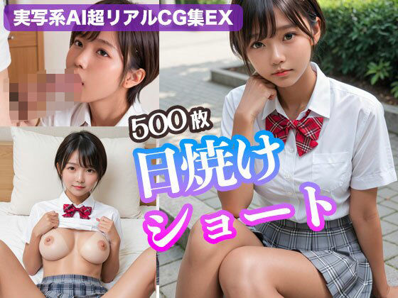 日焼けショート【実写系AI超リアルCG集EX】（500枚）(kohane@AI girl) [d_504157]