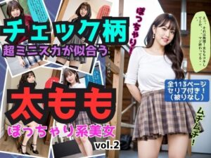 チェック柄の超ミニスカが似合う太ももの太いぽっちゃり系美女 vol.2(あらぶるま18＋) [d_504466]