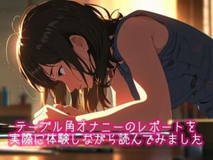 テーブル角オナニーのレポートを実際に体験しながら読んでみました(ぷりえら) [d_504985]