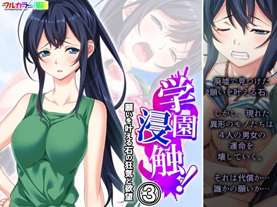 学園浸触！願いを叶える石の狂気と欲望 3巻(アロマコミック) [d_507221]