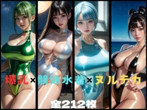 ヌルテカ爆乳ハイレグ競泳水着美女(つるさん) [d_507398]