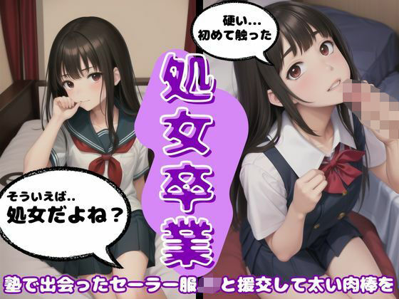 塾で出会ったセーラー服JKと援交して太い肉棒を触らせる・・・(突撃汁男) [d_518074]