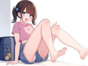 膨らみかけJ〇1の足裏にぶっかけ〜ういのパンツ見ながら早くシコってよ〜(晴耕雨読) [d_440596]