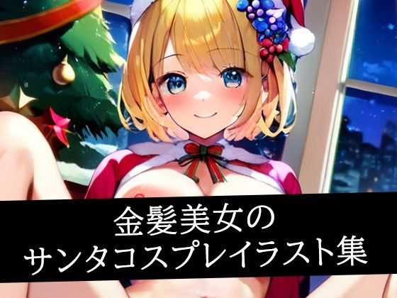 金髪美女のサンタコスプレイラスト集(ぽんぽこ) [d_496951]