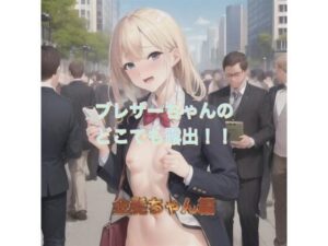 ブレザーちゃんのどこでも露出！！  金髪ちゃん編(まんまんちん) [d_504191]