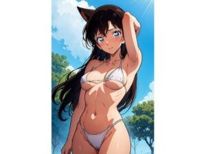 毛〇蘭  白ビキニ（100枚）(きたあかりアート) [d_507096]