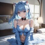 猫耳ベッドルーム（ブルー/ピンク）(Day Dream) [d_509485]