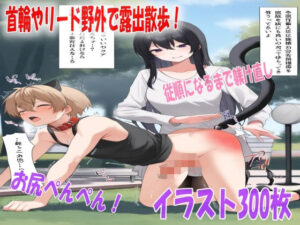 首輪やリード野外で露出散歩！調教ペットちゃん従順になるまで躾け直しのお尻ぺんぺん！ペットプレイスパンキングイラスト300枚(あい  イラスト研究所) [d_510456]