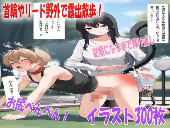 首輪やリード野外で露出散歩！調教ペットちゃん従順になるまで躾け直しのお尻ぺんぺん！ペットプレイスパンキングイラスト300枚(あい  イラスト研究所) [d_510456]