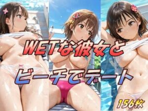 WETな彼女とビーチでデート(AI幻想工房) [d_512921]
