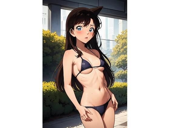 毛〇蘭  ネイビービキニとおっぱい（92枚）(きたあかりアート) [d_513254]