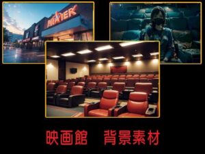 映画館  背景素材(豊川内角) [d_515262]