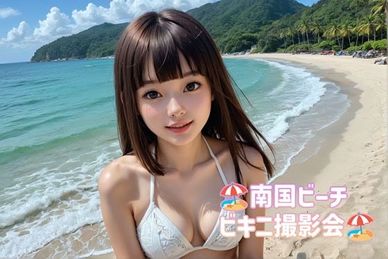 南国ビーチでビキニ撮影会(FCLUB) [d_516167]