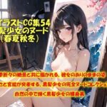 AIイラストCG集54  黒髪少女のヌード（春夏秋冬）(ドンガラAI美少女イラスト支部) [d_518589]