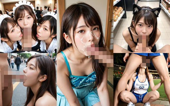 リアル美女フェラチオ画像_超可愛い女の子が所かまわずペニスを咥えまくり？！精液をぶっかけられた顔もエッチな画像集！(エロココ！) [d_519009]