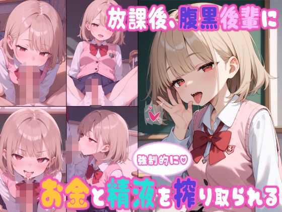 放課後、腹黒後輩にお金と精液を強●的に搾り取られる(ぜろぜっと) [d_522254]