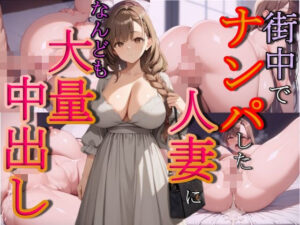 街中でナンパした人妻に何度も大量中出し(謎の光) [d_522369]