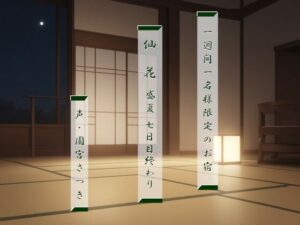 一週間一名様限定のお宿 仙花 盛夏 七日目終わり(近未来のふわふわ) [d_522810]