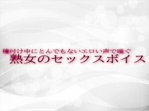 種付け中にとんでもないエロい声で喘ぐ熟女のセックスボイス(淫音) [d_525932]
