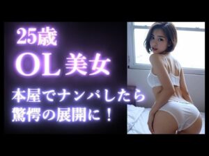 【実録】25歳 OL美女を本屋で声掛けたら驚愕の展開に｜カフェデートからエッチの流れをつくって、ラブホテルでセックス 女性を口説くオホ声【店内ナンパ】(高橋和己pua) [d_526360]