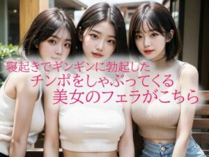 寝起きでギンギンに勃起したチンポをしゃぶってくる美女のフェラがこちら(背徳の恥辱放送部) [d_533413]