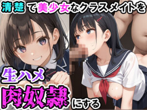 清楚で美少女なクラスメイトを生ハメ肉奴●にする(かわいいイチゴ) [d_491301]