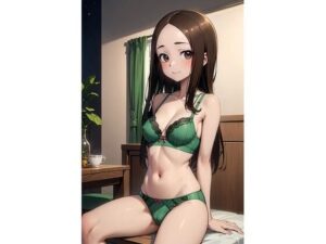 高〇さん  緑下着（52枚）(ひぐまアート) [d_516368]