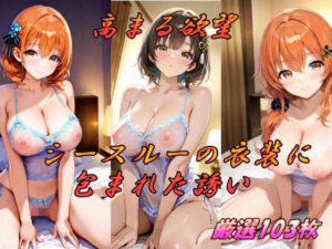 高まる欲望  シースルーの衣装に包まれた誘い(AI幻想工房) [d_521333]