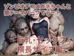 ゾンビオデコメガネちゃんと闇テーマパークでデート 巨乳・セックス・横長サイズ編(コーンパン) [d_522730]