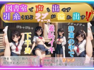 図書室で声も出さずに 糸引くほどラブ・ジュースが盛れ出す デリケート娘の全裸オイル羞恥特集！！(teruteru坊主) [d_522773]