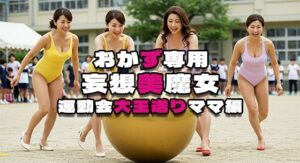 【おかず専用】妄想美魔女〜運動会大玉送りママ編1〜(AI美魔女) [d_524863]
