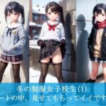 冬の制服女子校生（1）  スカートの中、見せてもらってイイですか？(ふぁい) [d_525628]