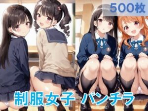 制服女子のしゃがみパンチラ2(D.P.H.) [d_527701]